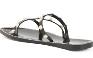 Steve Madden Pearl Embellishment Studded Flat Sandals thumbnail 2
