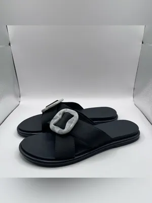 OluKai La'i Slide Sandal lava rock size 8 flip flop black sandal women’s thumbnail 2