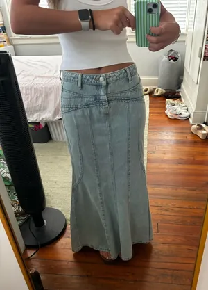BDG Maxi Denim Skirt thumbnail 1