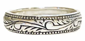 Genuine 925 Sterling Silver Ring Woman's Elegant Fine Ring Sz 7.5 thumbnail 1