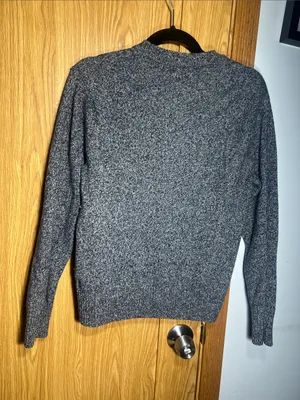J. Crew Heathered Charcoal Crewneck Sweater thumbnail 2