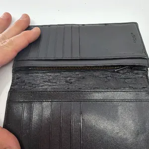 Coach Billfold Black Signature Coated Canvas Wallet thumbnail 7