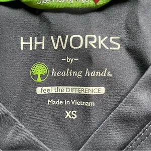 HH Works by Healing Hands Light Grey Scrub Too XS thumbnail 3
