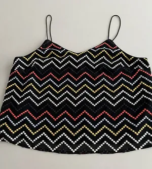 Wayf multicolor chevron cami top XL thumbnail 1