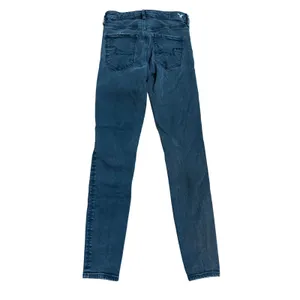 American Eagle Super Hi-Rise Jegging Black Ripped Distressed Skinny Jeans Size 4 thumbnail 3