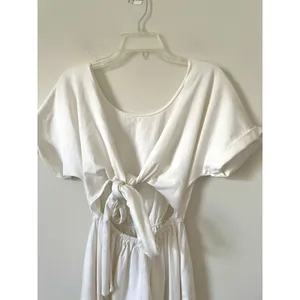 Free People Boho Bohemian Sexy Tie Back Open Back Maxi Dress Cream Size XS thumbnail 8