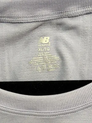 New Balance Light Blue Athletic Crop T-Shirt XL thumbnail 3