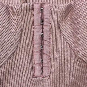 ASTR the Label Ribbed Mini Dress Womens Medium‎ Blush Pink Long Sleeve ADR100890 thumbnail 11