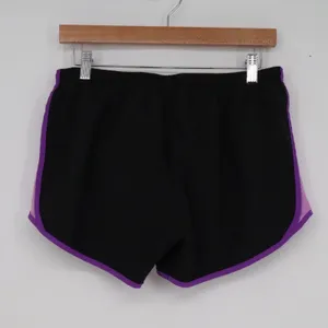 Nike Dri-FIT Womens Running Shorts Black Purple Colorblock Size M thumbnail 4