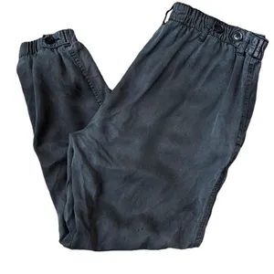 Daily Ritual Womens Jogger Pants Ankle Lyocell Adjustable Waist Black Size 6‎ thumbnail 1