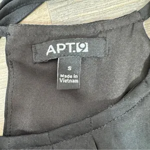 Apt. 9 High Low Halter Tie Neck Midi Maxi Dress Black Small Sleeveless Tencel‎ thumbnail 8