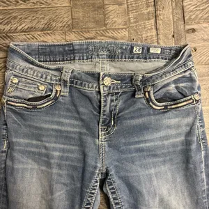 Miss Me Size 28 Signature Bootcut Jeans, some wear thumbnail 4