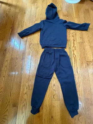 Boys Navy Blue Pants and Hoodie Jacket thumbnail 7