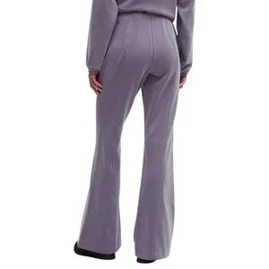 NWT Lululemon Brushed Softstreme Mid-Rise Flared Pant Grape Mist Size XL LW5HLPS thumbnail 2