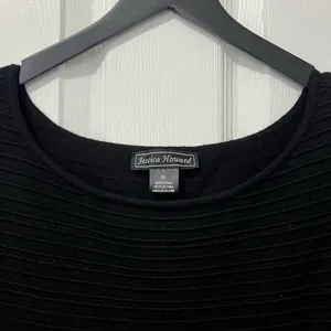 Jessica Howard Textured Black Elegant Dress size XL thumbnail 2