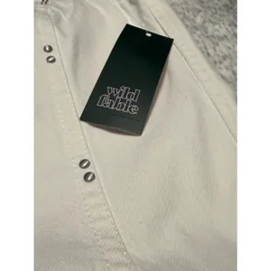 Wild Fable NWT White Denim Corset dress‎ studded Flare Mini Size XL thumbnail 2