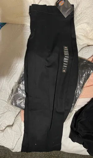774F Flex Work Dickies Women’s Pants Straight Leg Black 10 thumbnail 1