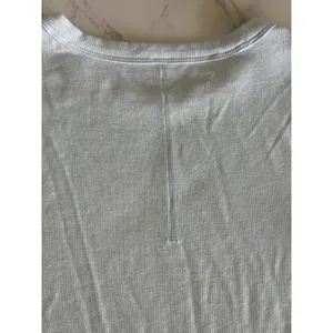 Lululemon Hold Tight Cropped Short Sleeve Ribbed TShirt ~4 Light Blue Curved Hem thumbnail 8