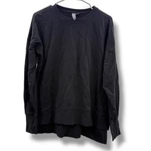 Sweaty‎ Betty After Class Black Longline Long Sleeve Sweatshirt Sz S Thumbholes thumbnail 2