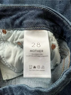Mother Denim Women’s The Looker Switch It Up Dark Wash Crop Skinny Jeans Size 28 thumbnail 6