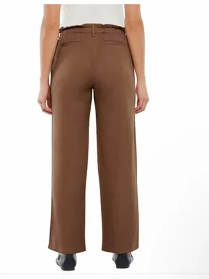 GAP Brown Wide-Leg Pull-On Pants thumbnail 2