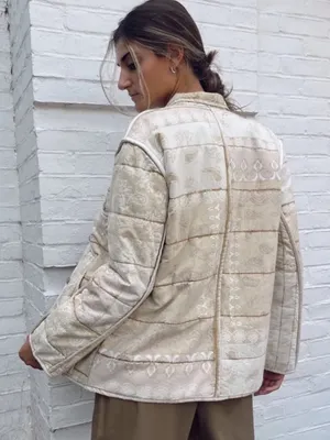 Free People We The Free Fade Out Quilted Utility Jacket Size XS thumbnail 4