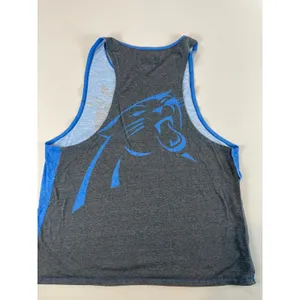 NFL Team Apparel Tank Top Panthers Logo Blue Side Slits Size XL thumbnail 8