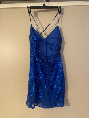 Royal Lulus Blue Dress Mini thumbnail 2