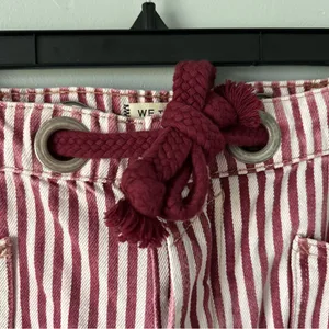 Free People Moxie Railroad Low Slung Barrel Leg Jeans Brick Stripe Size 31 thumbnail 10