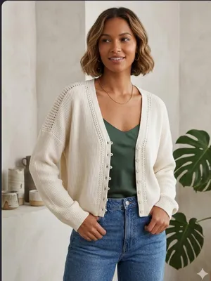 Cyrus Cream Women's Cardigan Sweater thumbnail 1
