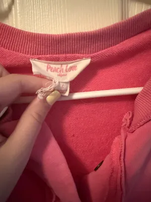 Peach Love pink sweatshirt small thumbnail 2