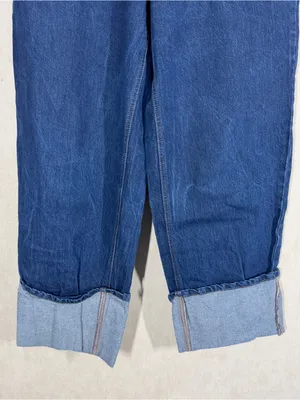 Kate Spade X Target Women’s High Rise Straight Leg Wide Cuff Jeans Dark Wash 6 thumbnail 5