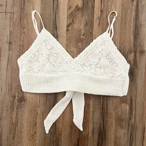 Aeropostale Lace Tie-Back Cropped Cami White   thumbnail 5