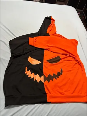 Halloween pumpkin split sweater Orange thumbnail 3