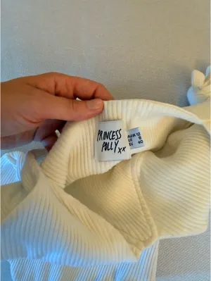 Princess Polly Bodysuit White Ribbed thumbnail 3