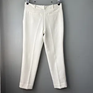 Worthington Dress Pants Size 6 Slim Fit White Ankle Ponte Trousers Office Career thumbnail 4
