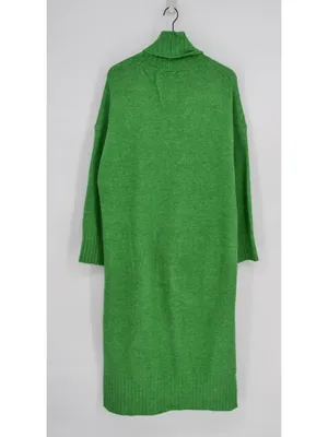 Daily Practice Anthropologie Karigan Midi Sweater Dress Turtleneck Kelly Green thumbnail 3