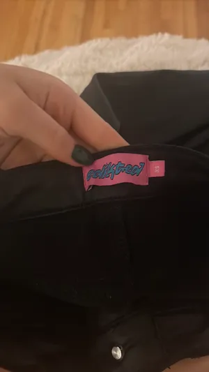 Edikted Leather Pants Flare Black thumbnail 3