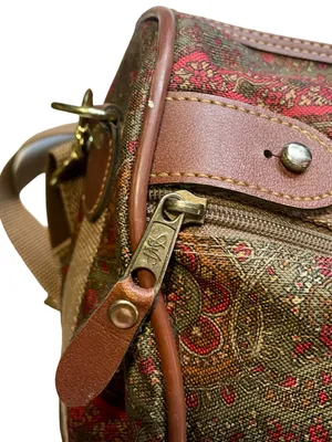 Vintage Diane Von Furstenberg Paisley Tapestry Weekender Overnight Duffel Bag thumbnail 4