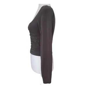 Wilfred by Aritzia Square Neck Ruched Long Sleeve Top — Medium thumbnail 5