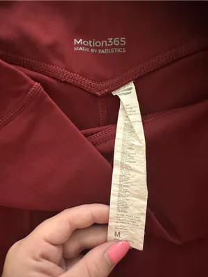 Fabletics Motion365 Leggings in Burgundy thumbnail 3
