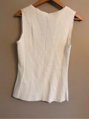 ZARA‎ Vest Buttoned Knit Top thumbnail 4