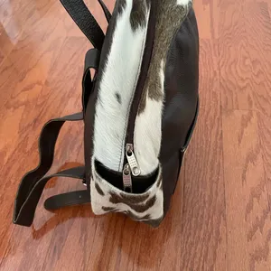 Talula Belles Pebbled Leather and Cowhide Backpack Brings Western Vibes thumbnail 4