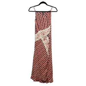 Vintage Nolita Patchwork Beaded Floral Maxi Dress Womens Small Y2K Fairy Grunge thumbnail 2