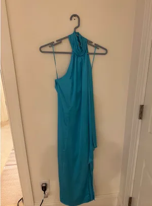 Turquoise Formal Dress Blue Size XXS thumbnail 2