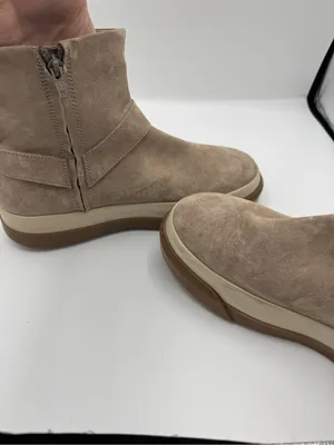 Free People Bodhi Harness Sneaker Bootie Moon Rock Suede Size 9.5 fall autumn thumbnail 8