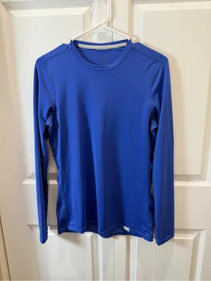 Patagonia Capilene Shirt Women's Small Active Long Sleeve Blue thumbnail 2