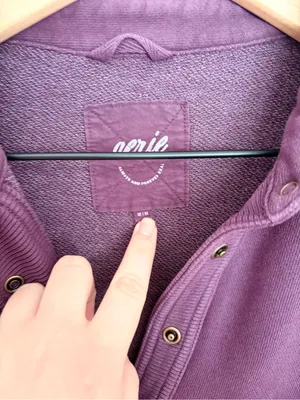 Aerie Chorewear Popover Sweatshirt Plum Medium thumbnail 4