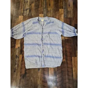 Maeve Women's Blue and White Blouse thumbnail 3