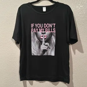 SheIn Sassy Shhh If u don’t pay my bills Tee sz XL thumbnail 2